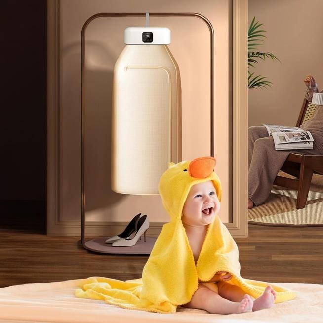 Mioji Mio UV100X Yeni Nesil UV Işıklı Taşınabilir Portatif Askılı Katlanabilir Çamaşır Kurutma Makinesi