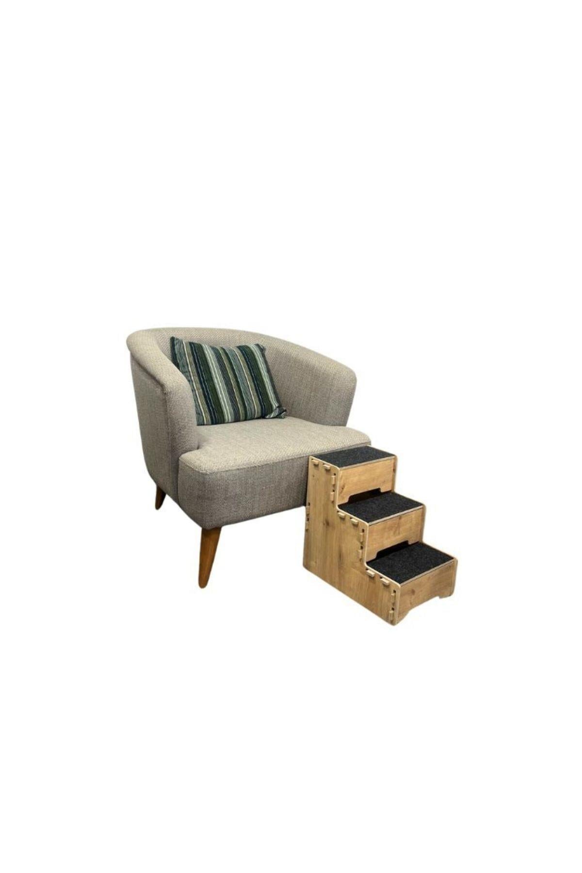Lotus Pet Design Üç Basamaklı, Demonte Kedi - Köpek Merdiveni