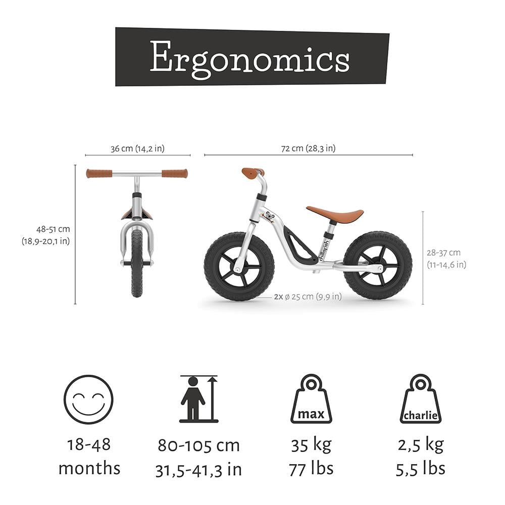 Chillafish Charlie Denge Bisikleti (72 x 36 x 48) 25Cm Gümüş
