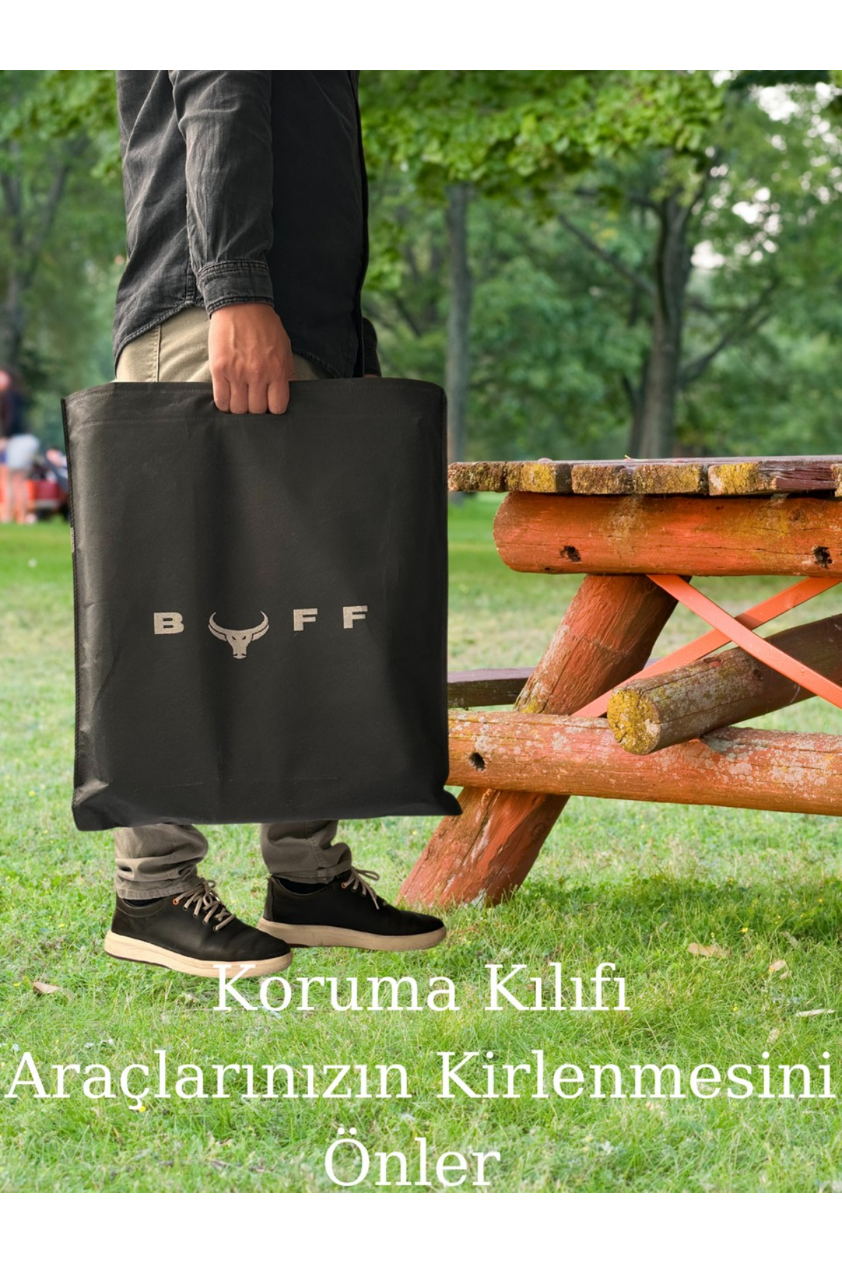 Buff Pratik Katlanır Krom Izgaralı Kolay Katlanabilir Koruma Kılıflı Mangal