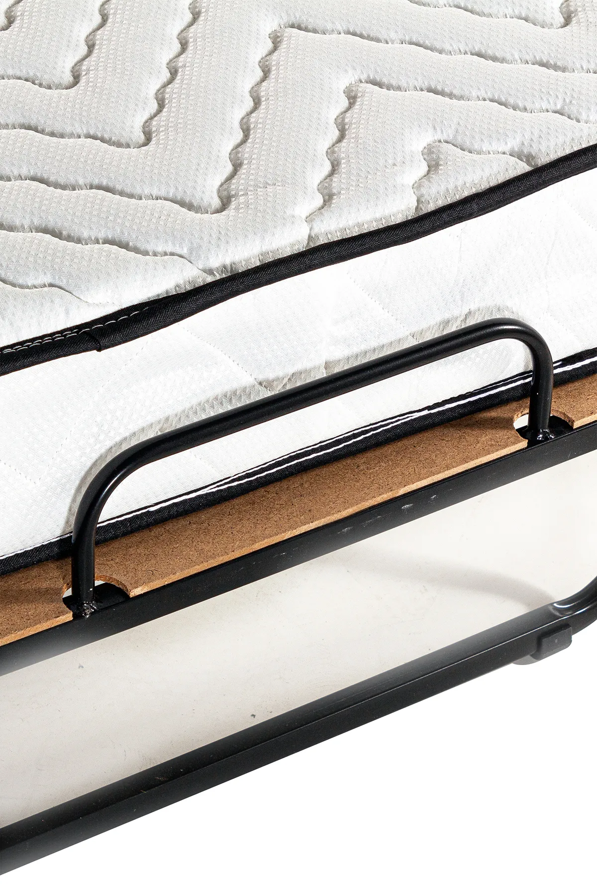 Niron Katlanır Yatak | 80x190 Cm Katlanabilir Portatif Karyola Ve Ortopedik Yaylı Yatak