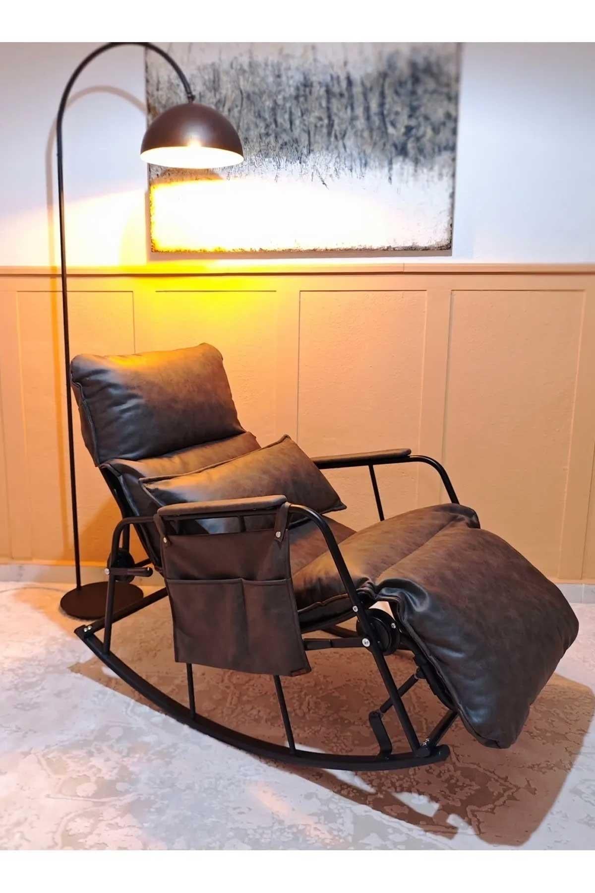 Dy Home Garden Mekanizmalı Sallanan Koltuk, Sallanan Şezlong, Tv Koltuğu, Dinlenme Koltuğu, Okuma Koltuğu, Emzirme Koltuğu Antrasit