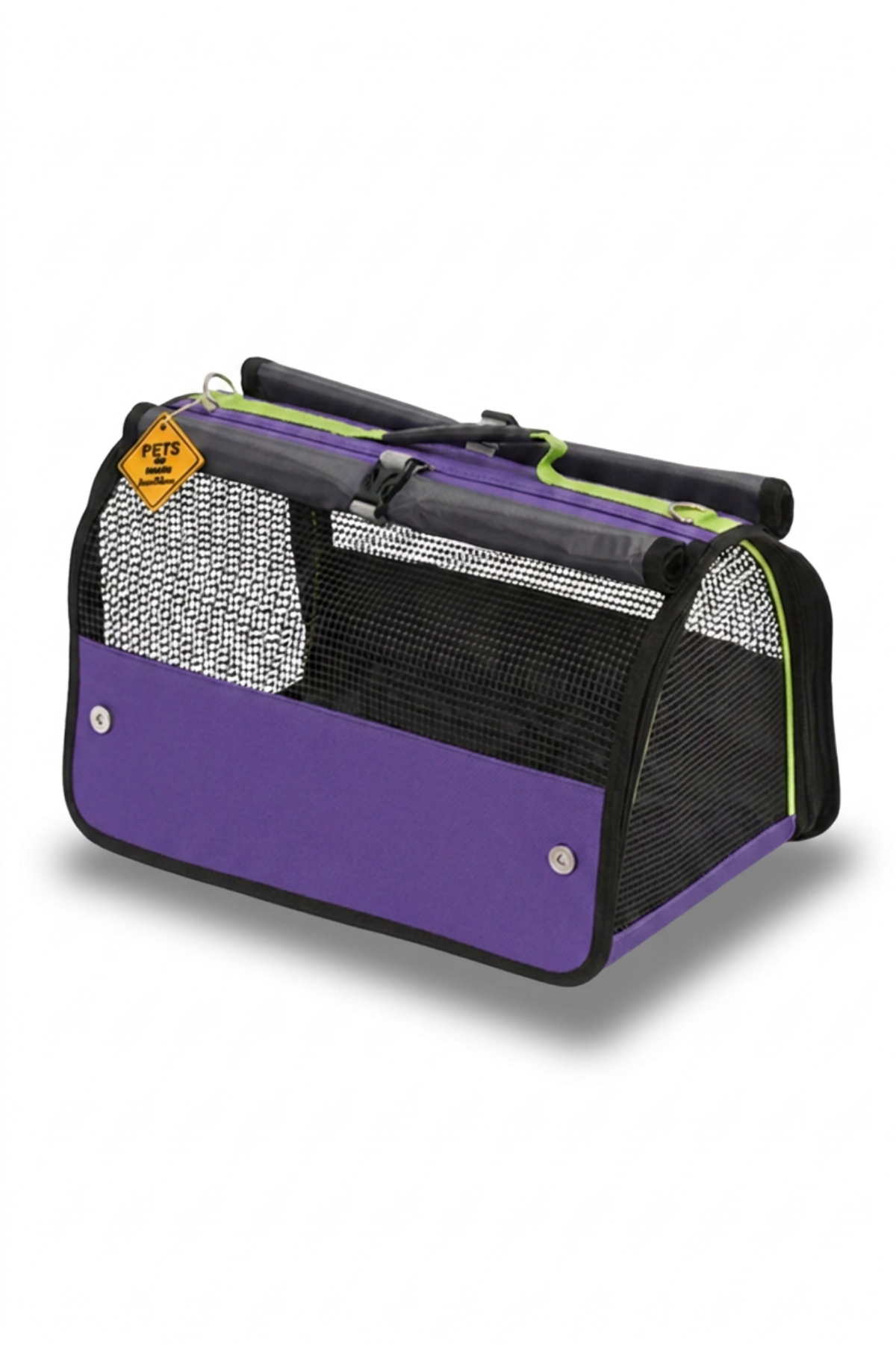 Reyo Brave Paws Flybag Plastik Yırtılmaz Fileli Kedi Ve Köpek Taşıma Çantası Seyahat Çantası Mor 45x25x26cm