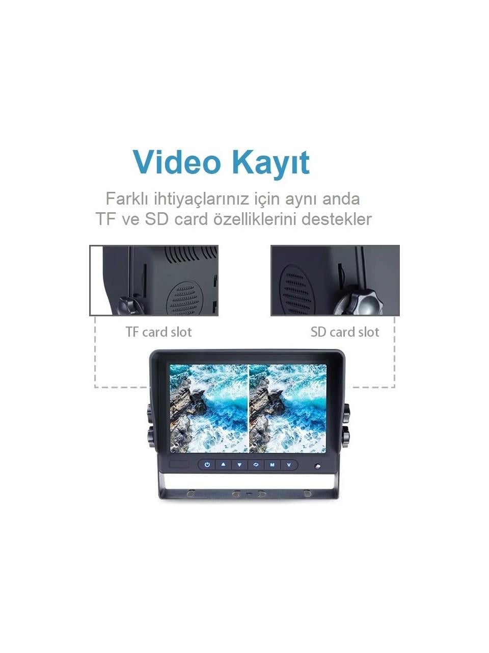Blacksys Betoptek BTM710 Ticari Araç Ekranlı 3 Lü Kamera Sistemi