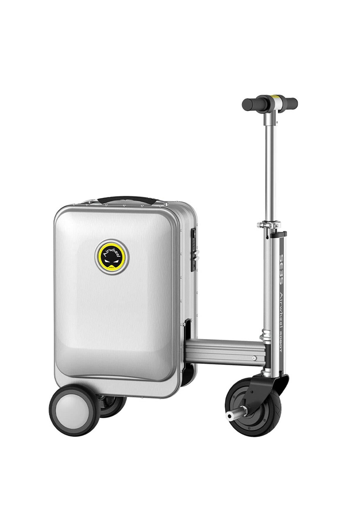 AirWheel SE3S Elektrikli Binilebilir Scooter Valiz Gri