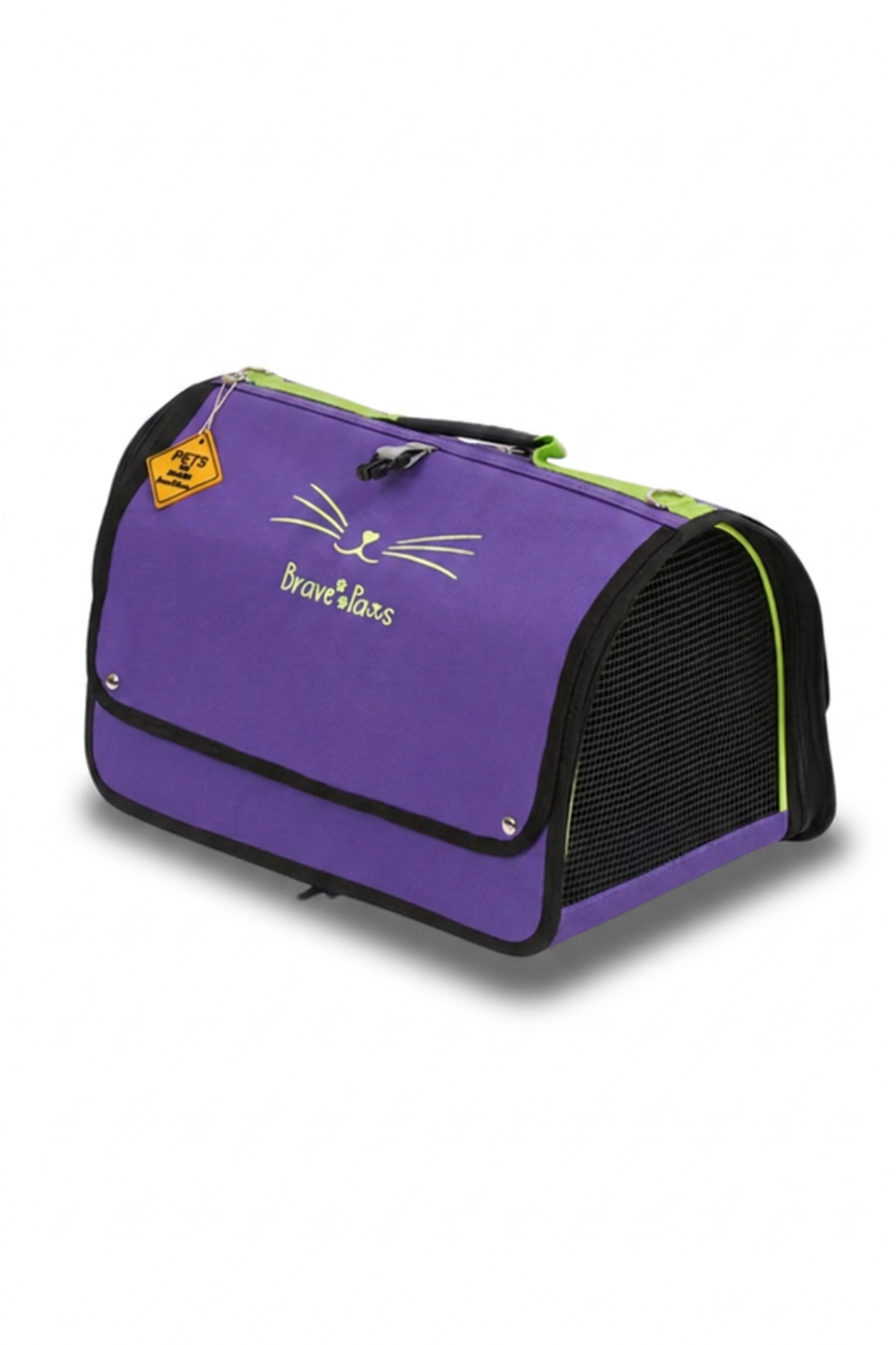 Reyo Brave Paws Flybag Plastik Yırtılmaz Fileli Kedi Ve Köpek Taşıma Çantası Seyahat Çantası Mor 45x25x26cm