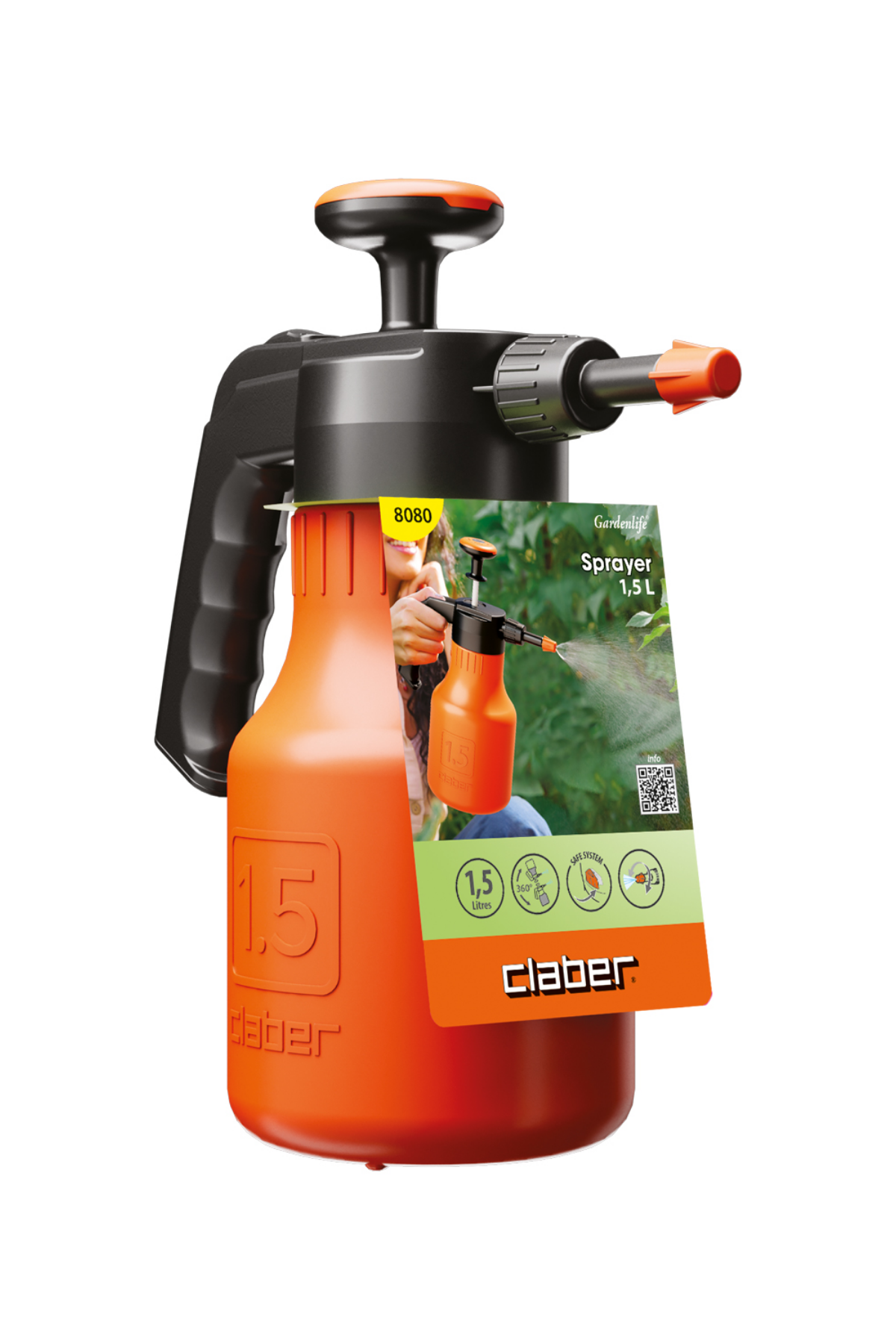 Claber 8080 1,5L Basınçlı Su Püskürtücü