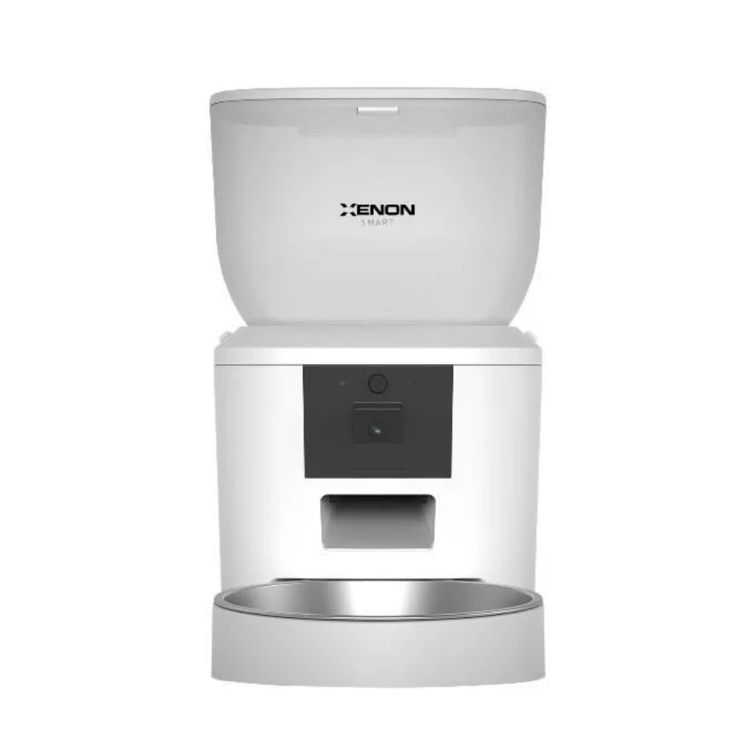 Xenon Smart Akıllı Mama Kabı Beyaz Wi-Fi Uzaktan Sesli ve Kamera Kontrollü