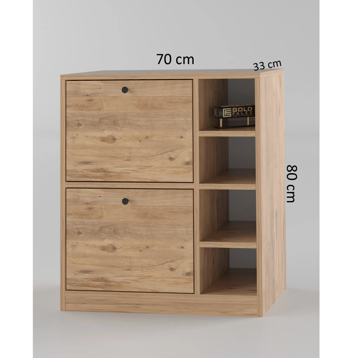 Reyo Kahve Köşesi Mutfak Rafı, Çok Amaçlı Dolap Ceviz