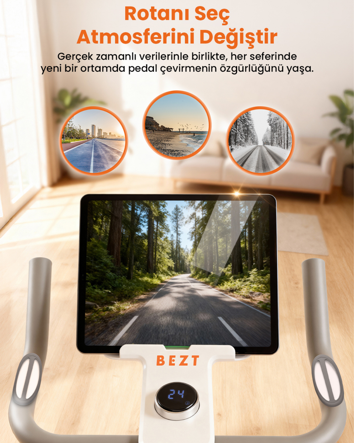 Bezt Smart Pro Dijital Manyetik Akıllı Egzersiz Bisikleti