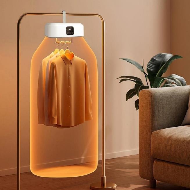 Mioji Mio UV100X Yeni Nesil UV Işıklı Taşınabilir Portatif Askılı Katlanabilir Çamaşır Kurutma Makinesi