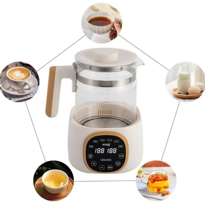 Mioji Mio K99 Çok Fonksiyonlu Isı Kontrolü Isı Sabitleme LED Ekranlı Elektrikli Mama Kettle