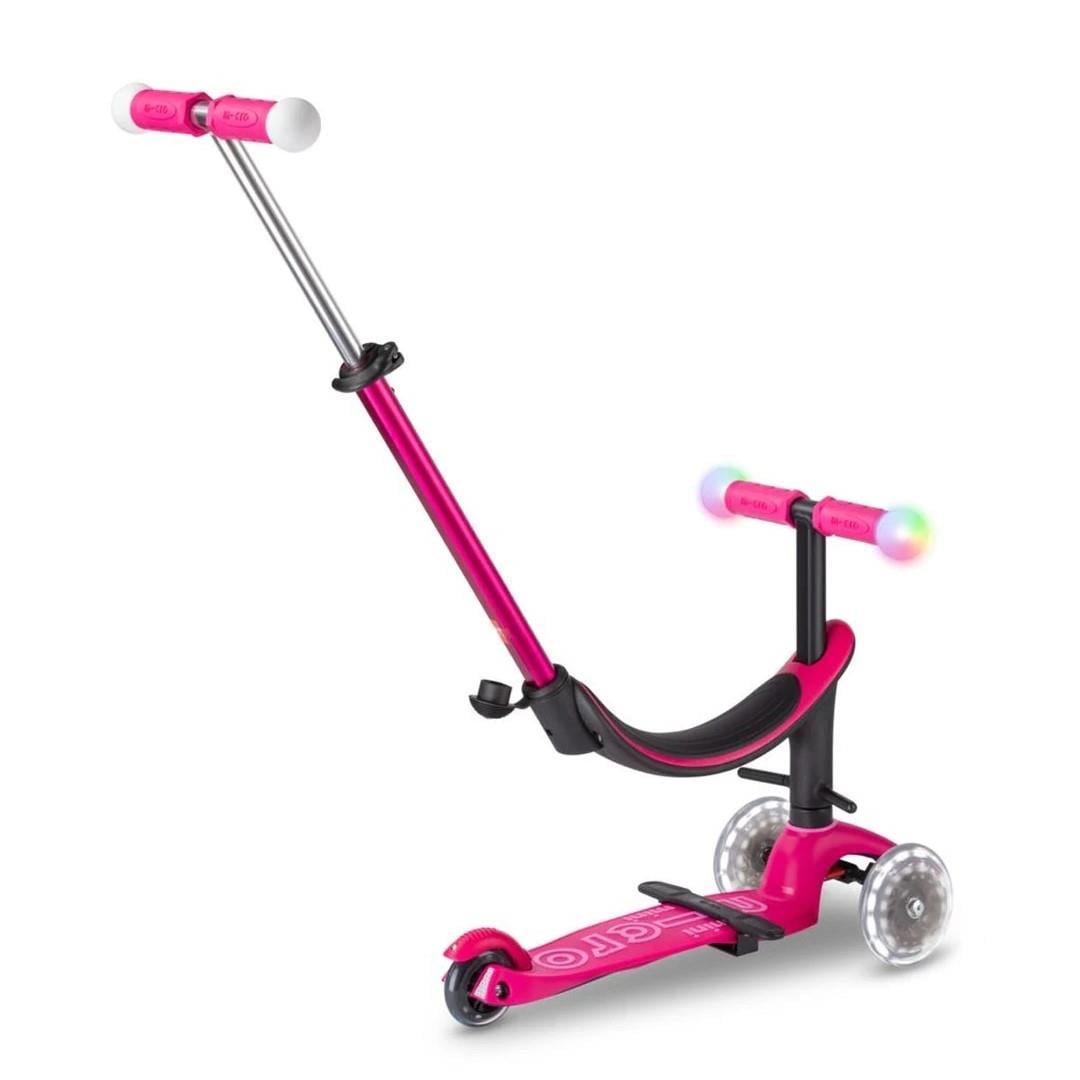 Micro Mini2Grow Deluxe Magic 3 Tekerlekli Scooter LED Pink