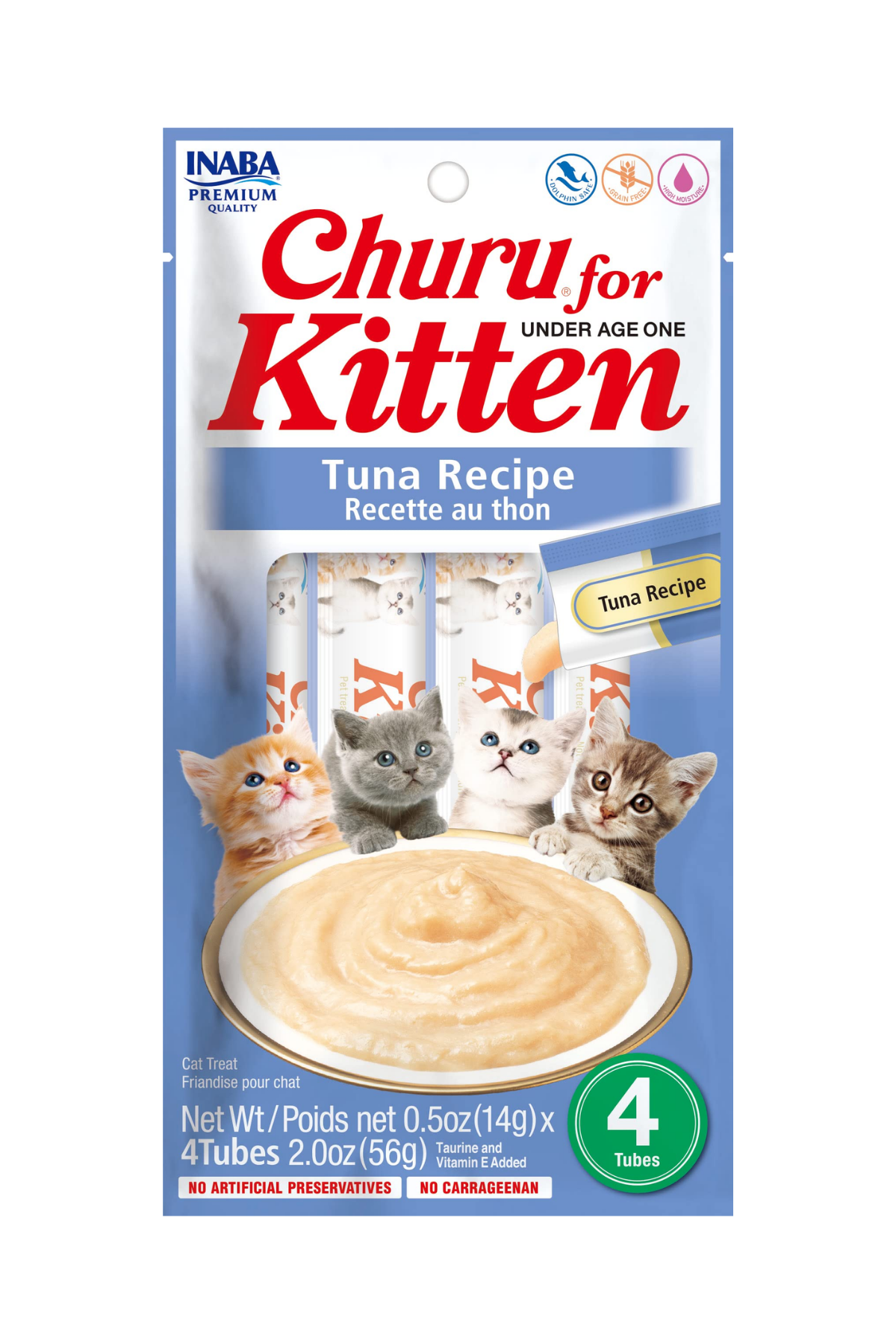 Inaba Ciao Churu Tuna Balıklı 4x14 gr Yavru Kedi Ödül Kreması