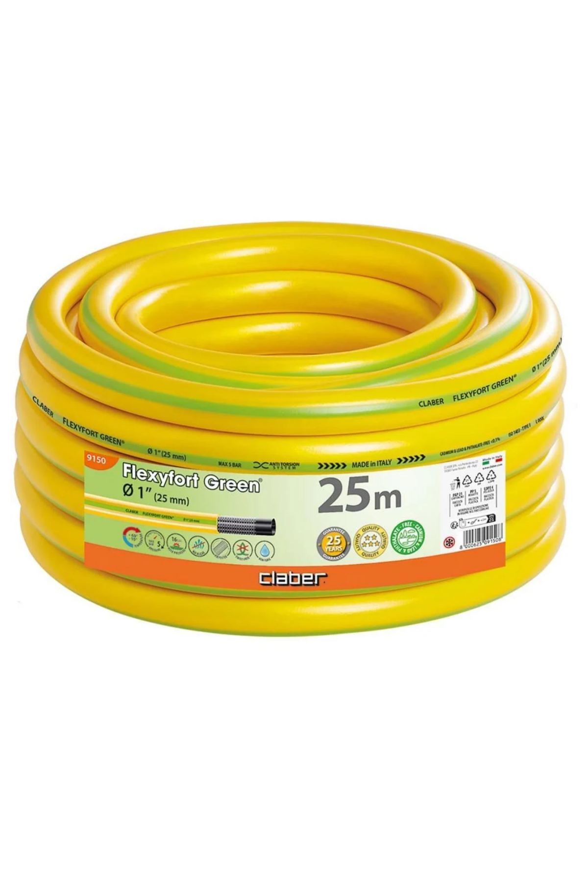 Claber 9150 Flexfort Green Hortum 1'' 25mt