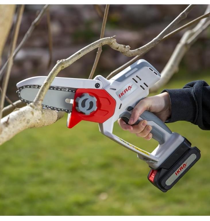 Ikra ICMS 2011 Çift Akülü Budama Testeresi 20V-2.0 Ah