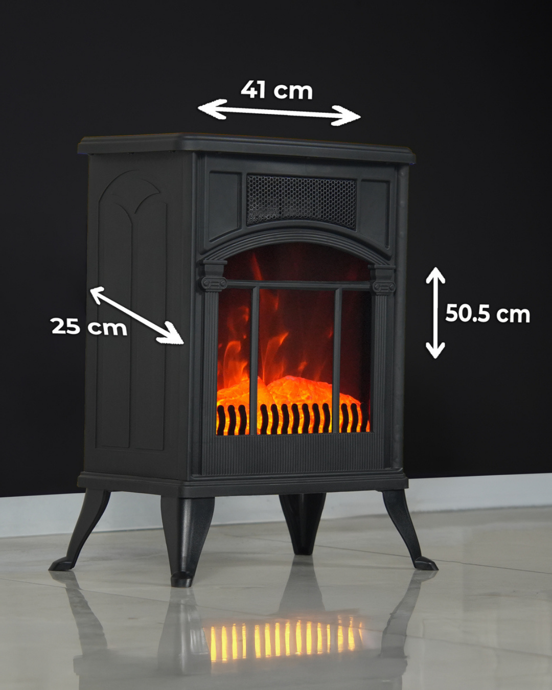 Dlc Castelle 1900W Ayaklı Elektrikli Şömine