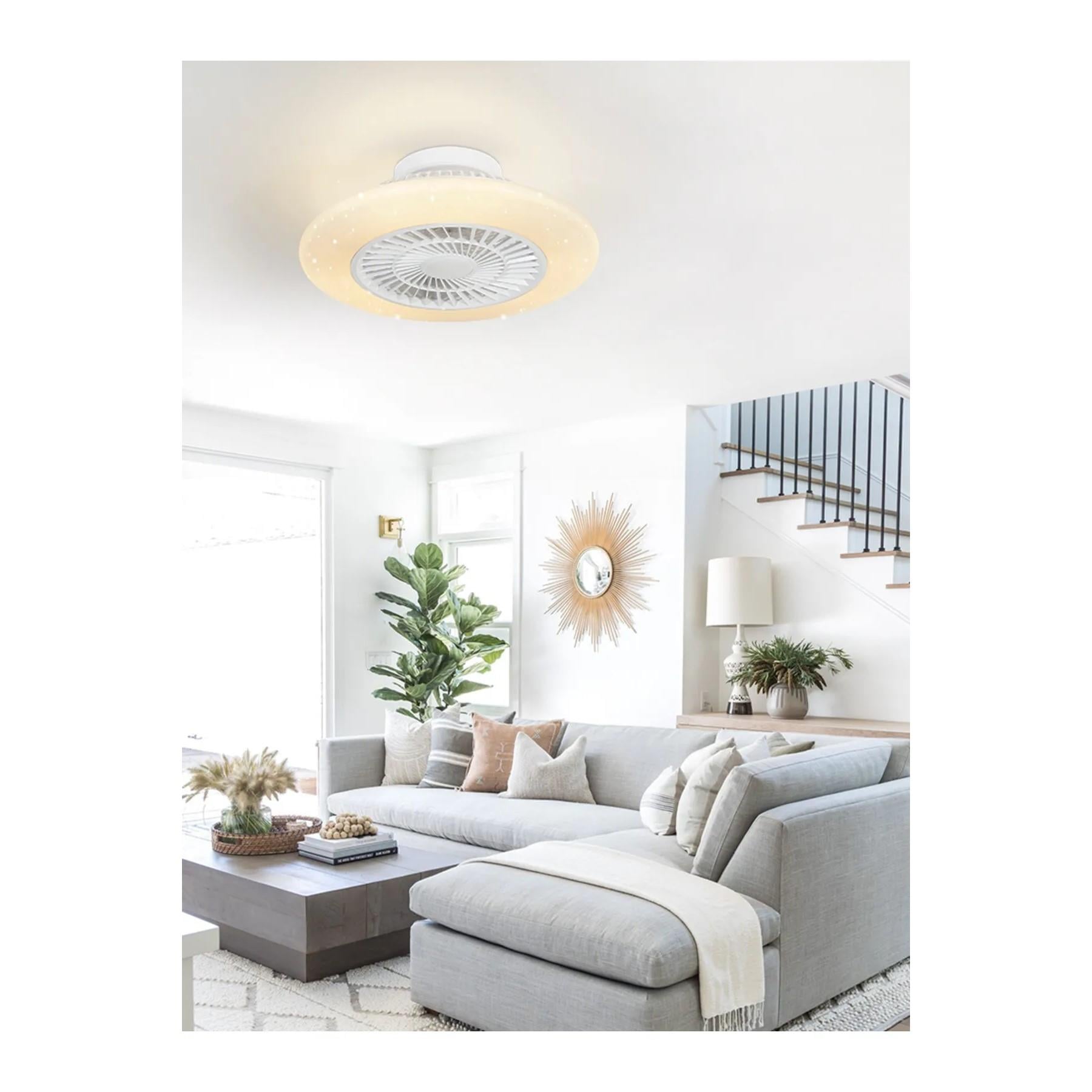 Dlc Nord 60CM Kumandalı Led Tavan Vantilatörü Beyaz