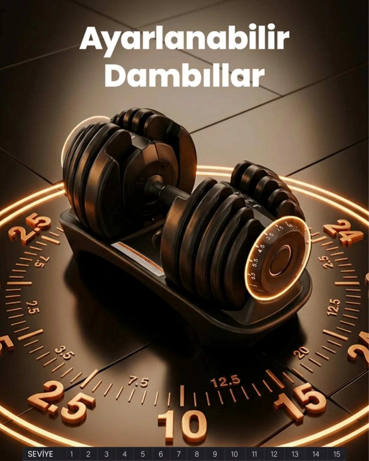 Bezt Pro Sports Ayarlanabilir Dambıl Seti 2,25–24 kg Siyah