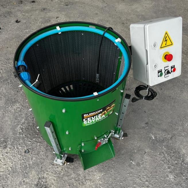 Burkon 190 Litre Rendeli Devir Ayarlı Ceviz Soyma Makinesi