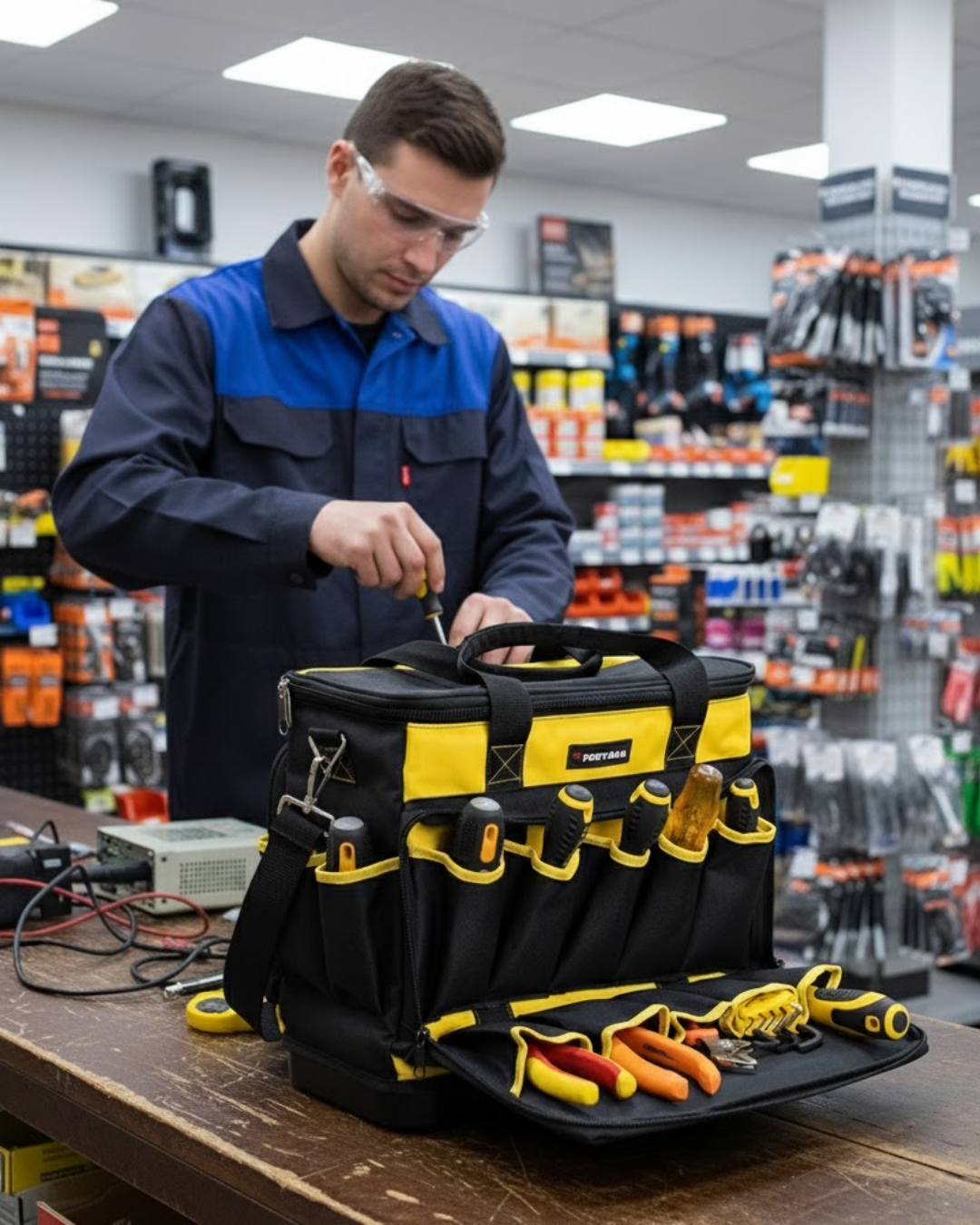Port-Bag PBZ.02 Dikdörtgen Bez Takım Çantası