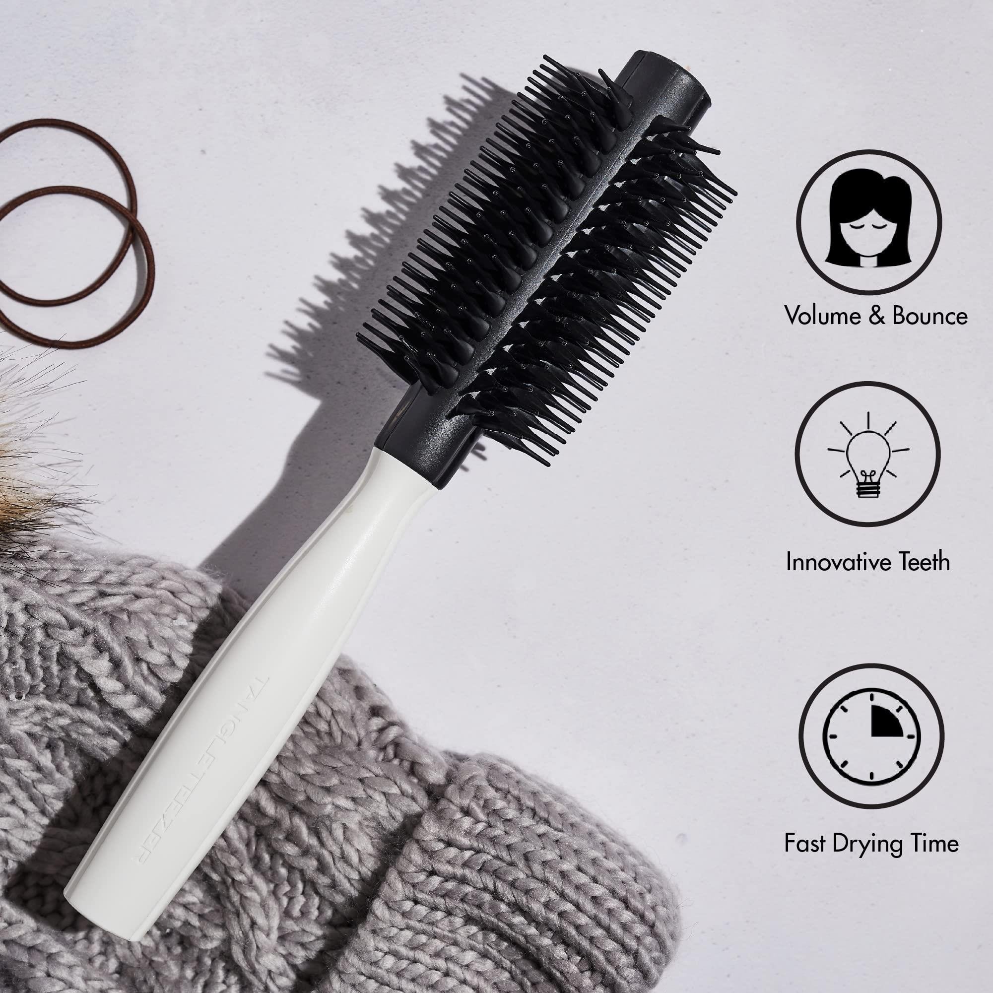 Tangle Teezer Round Tool Small Black White Saç ve Fön Fırçası