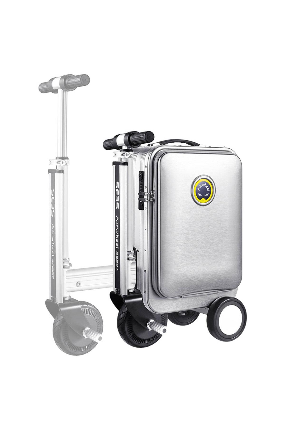 AirWheel SE3S Elektrikli Binilebilir Scooter Valiz Gri