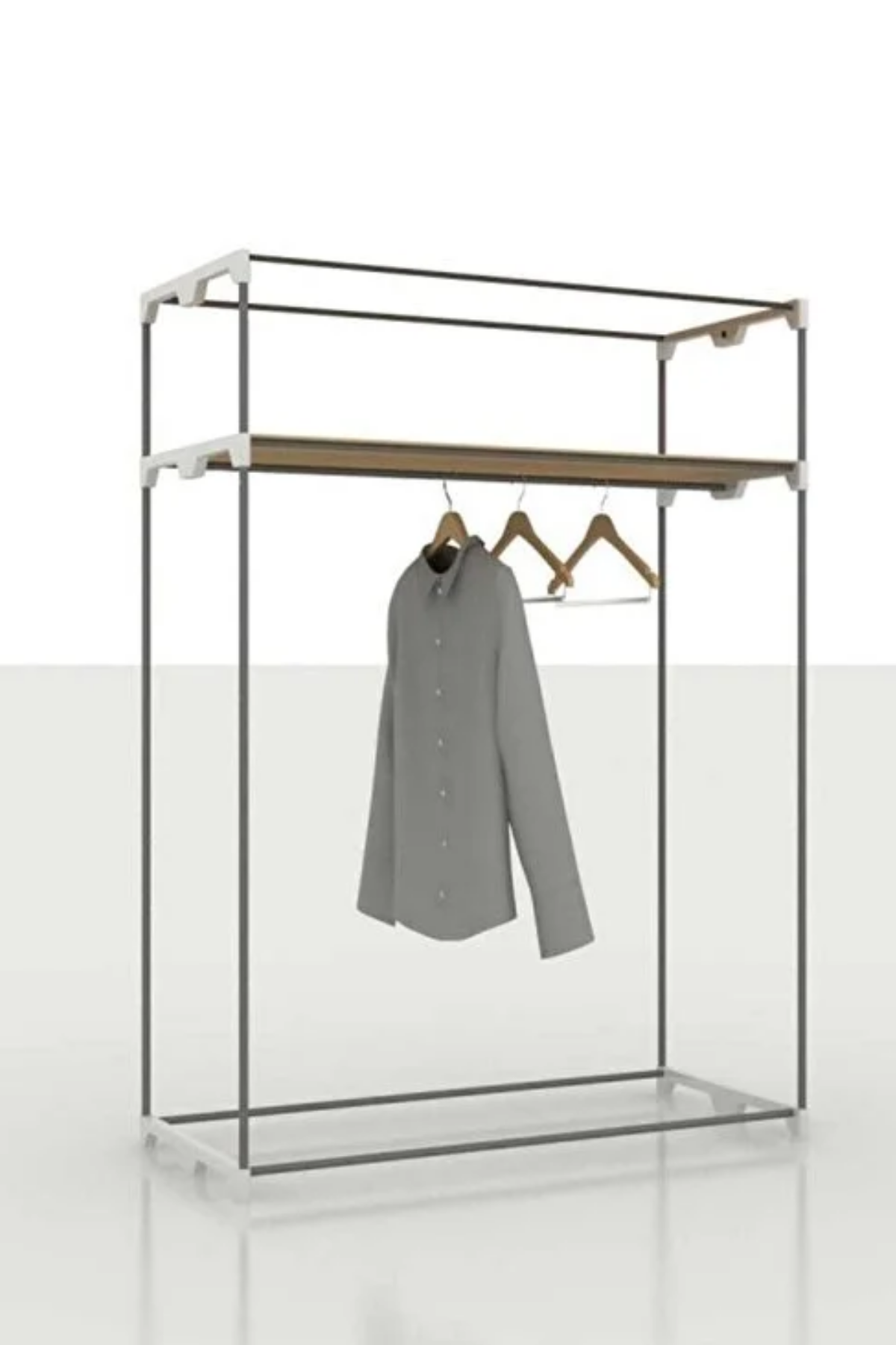 Prado Ekose Çelik Profilli Portatif Bez Dolap