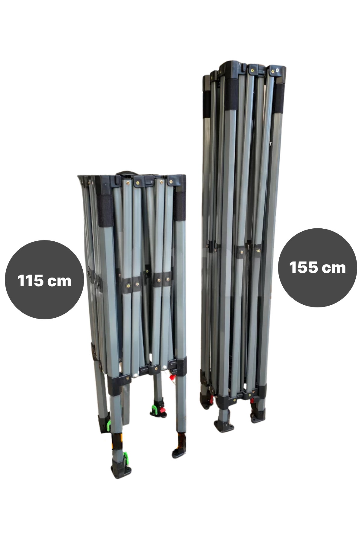 Reyo 3×3 Bagaj Boy Premium Beyaz Katlanır Çardak (115cm) 