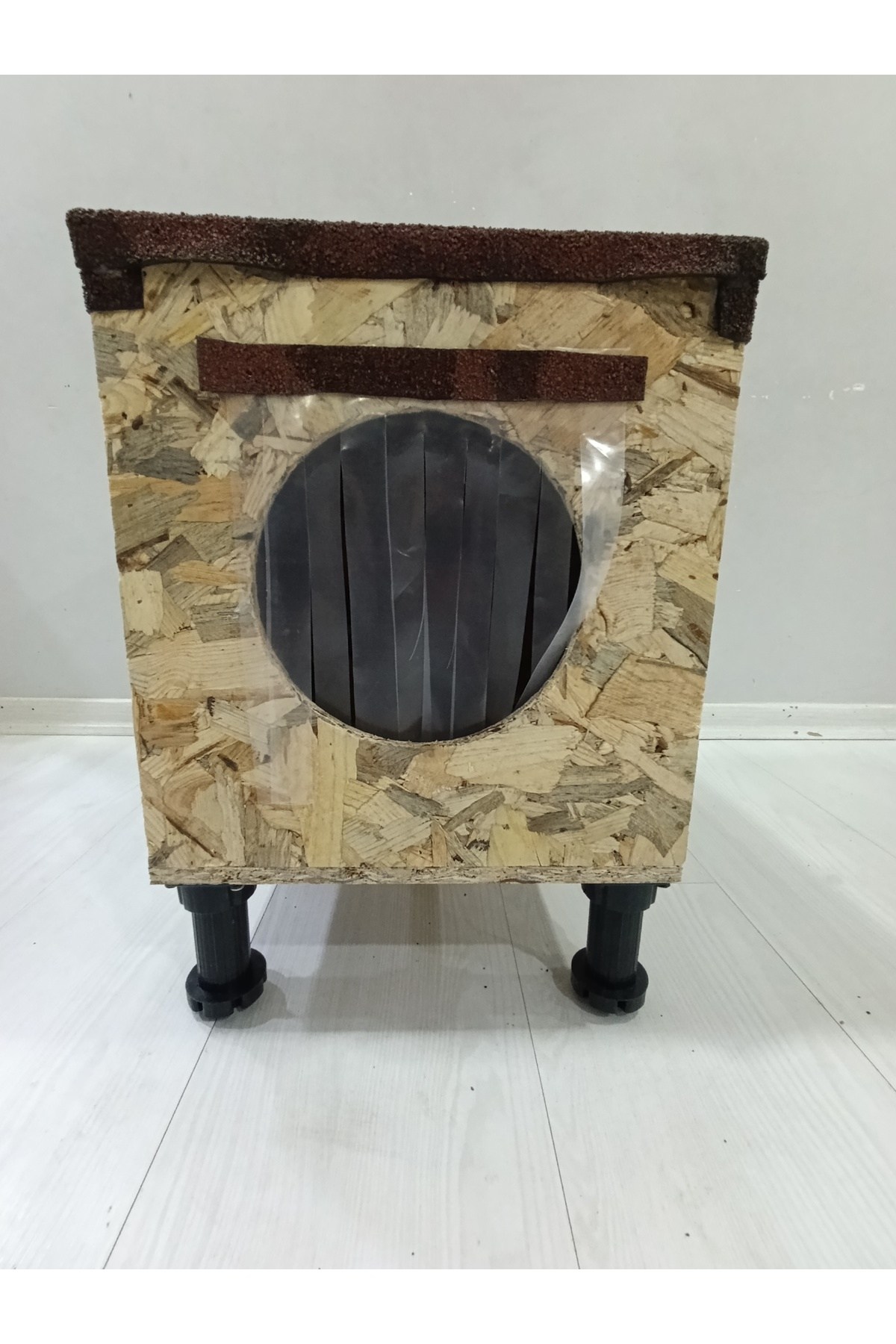 Msay Şıngıl Çatılı Küçük Boy Kedi Barınağı 30x36x30 cm Sokak Kedileri İçin Kedi Barınağı, Kedi Kulübesi Monteli Teslimat