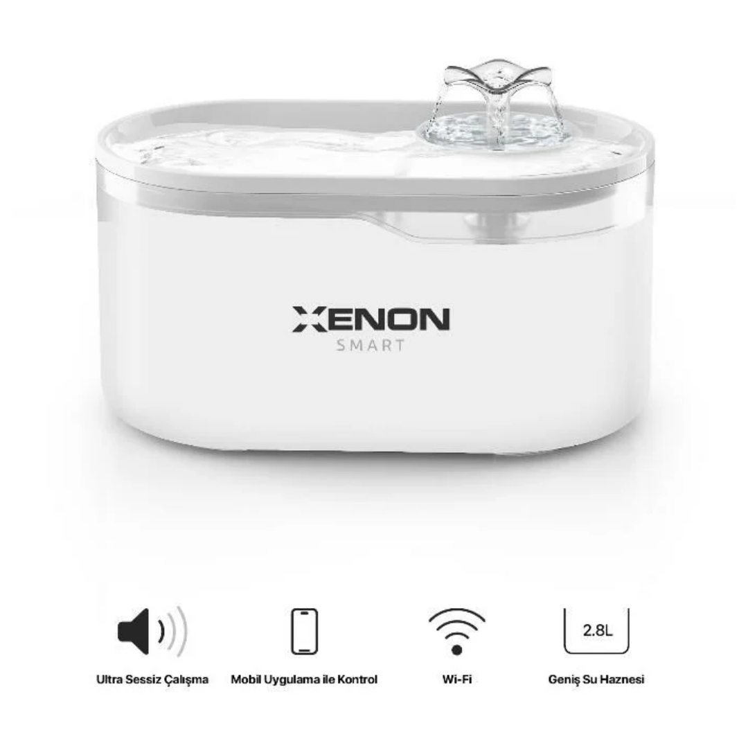 Xenon Smart Akıllı Wifi Destekli Kedi Su Pınarı