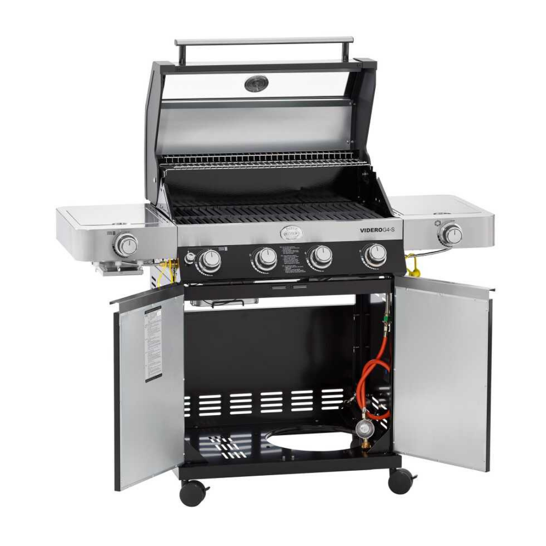 Rösle Videro G4-S Vario Gazlı Barbekü İstasyonu - Siyah