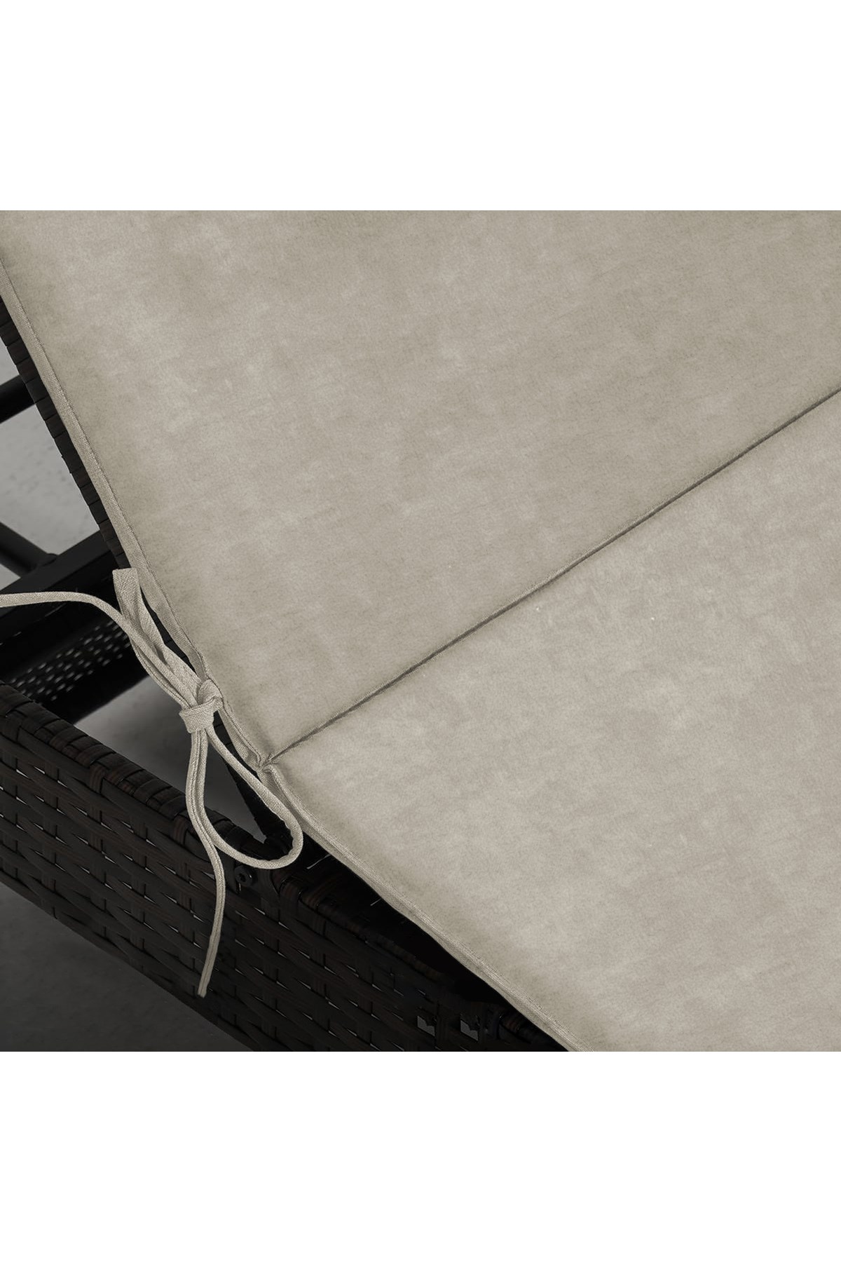 Haegs Şezlong Minderi, Havuz Plaj Outdoor Kamp için Katlanır Sünger Minder, Dış Mekan Süet Kumaş Kılıf, Dış Mekan Mobilyaları İçin Veranda Yedek Minderi 22 Dens / 180x55x4 cm - Bej