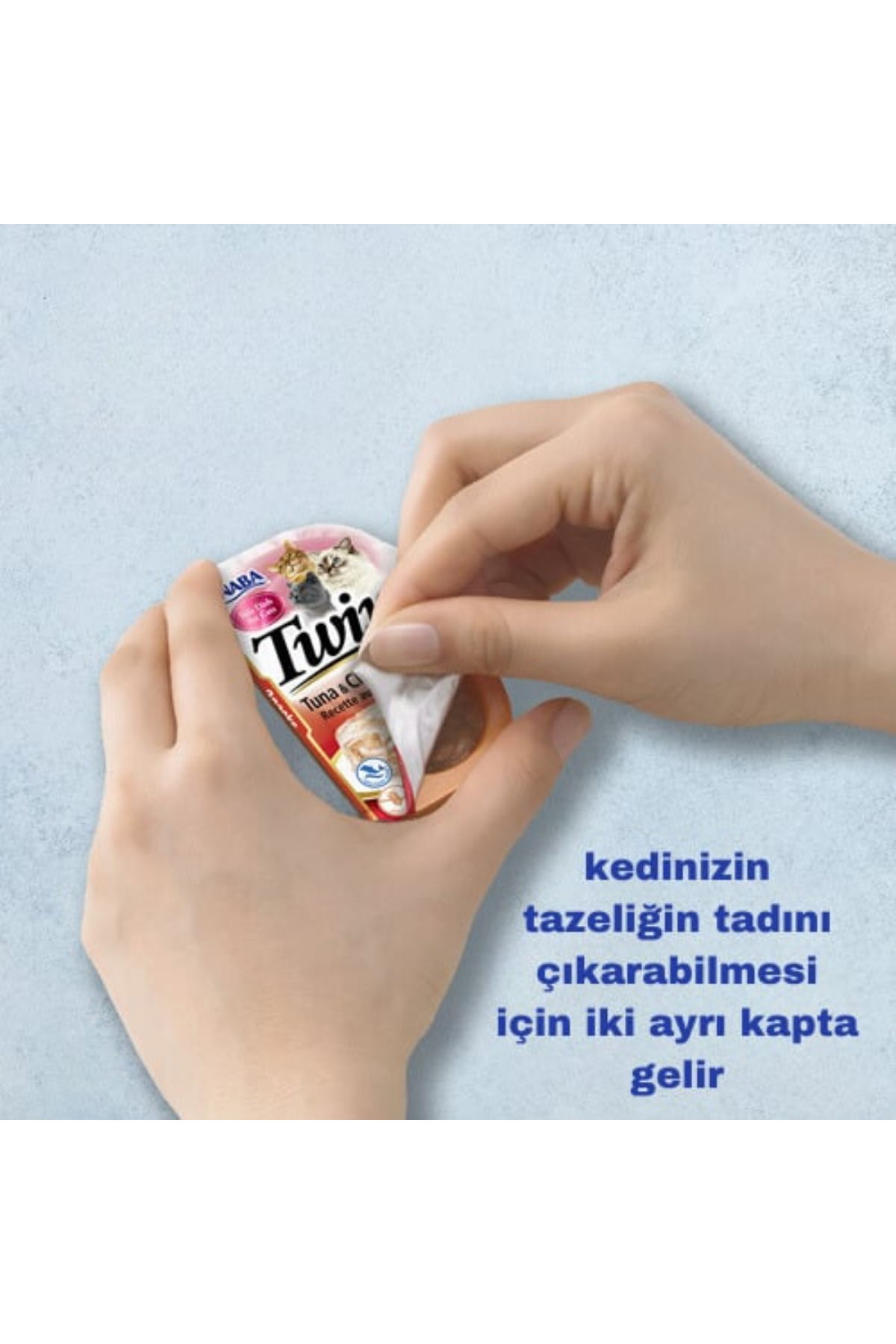 Inaba Twins Ton Balıklı, Deniz Taraklı ve Tavuklu Kedi Ödül Jölesi 2 x 35 Gr