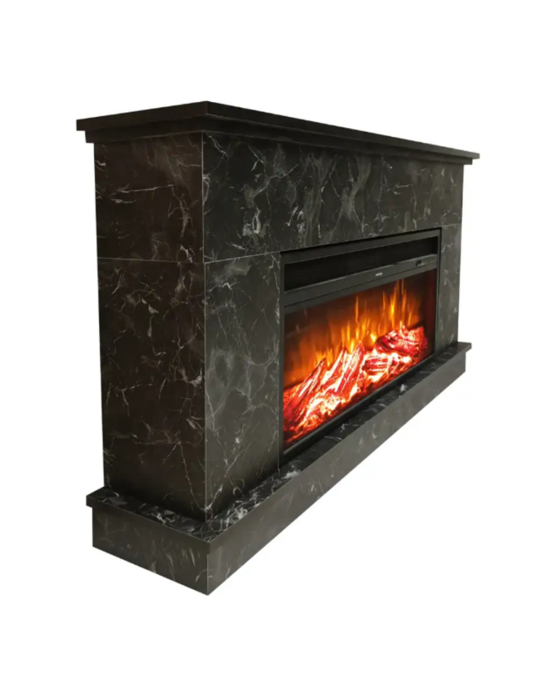Dlc 1175M Siyah Mermer Desen 1800 Watt Dekoratif Elektrikli Şömine