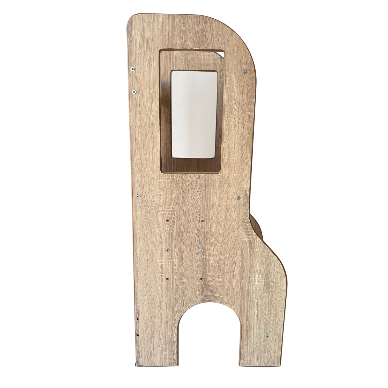 Reyo Öğrenme Kulesi, Montessori Tower, Aktivite Basamağı Yükseklik Ayarlı Naturel MDF