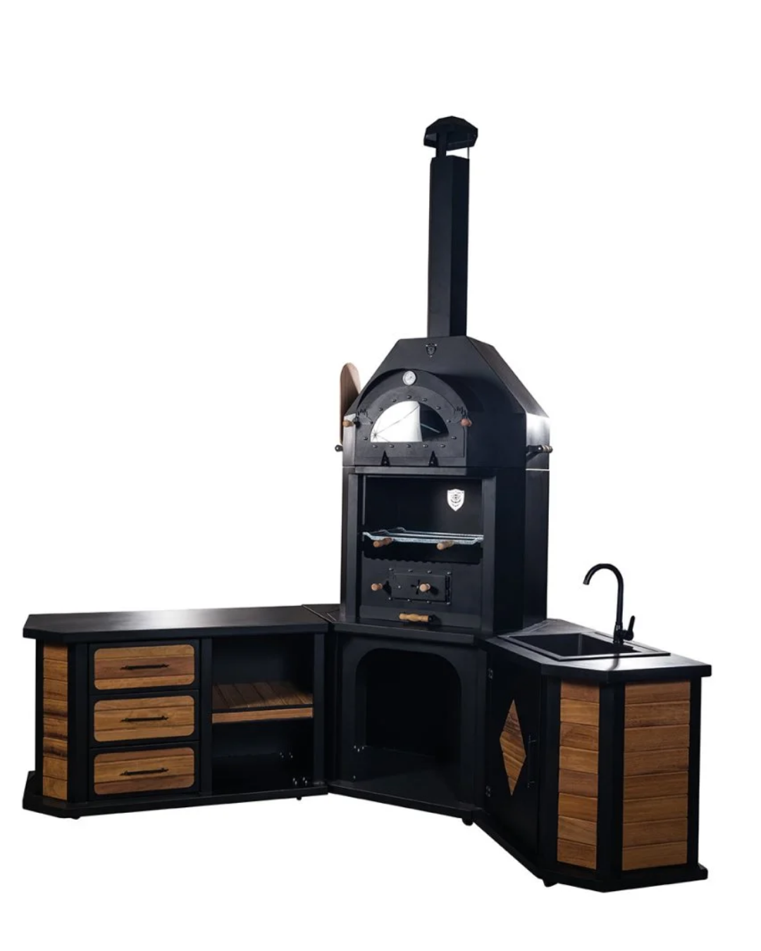 ZS Hermanos Granit Evyeli Avangarde Köşe Fırınlı Barbekü