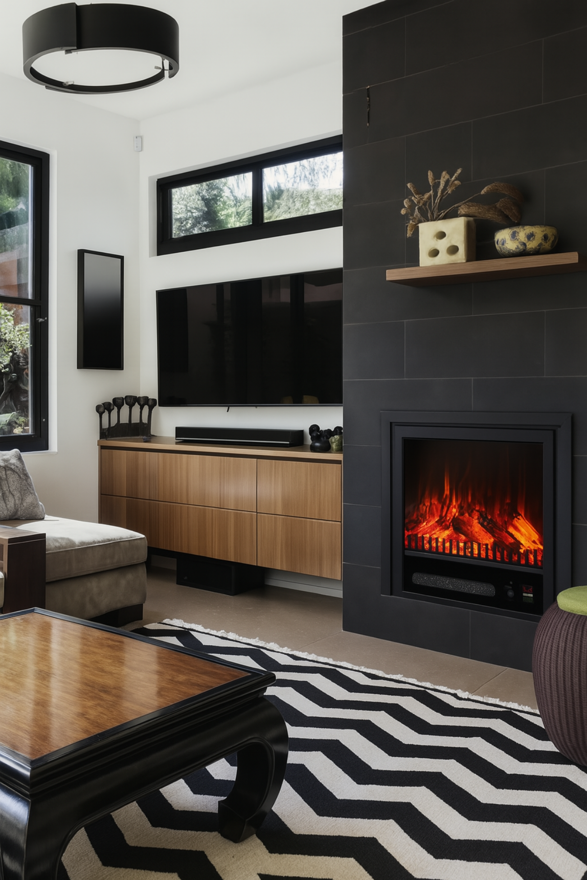 Flameline ZDT-80 Kare Elektrikli Şömine (80 cm)