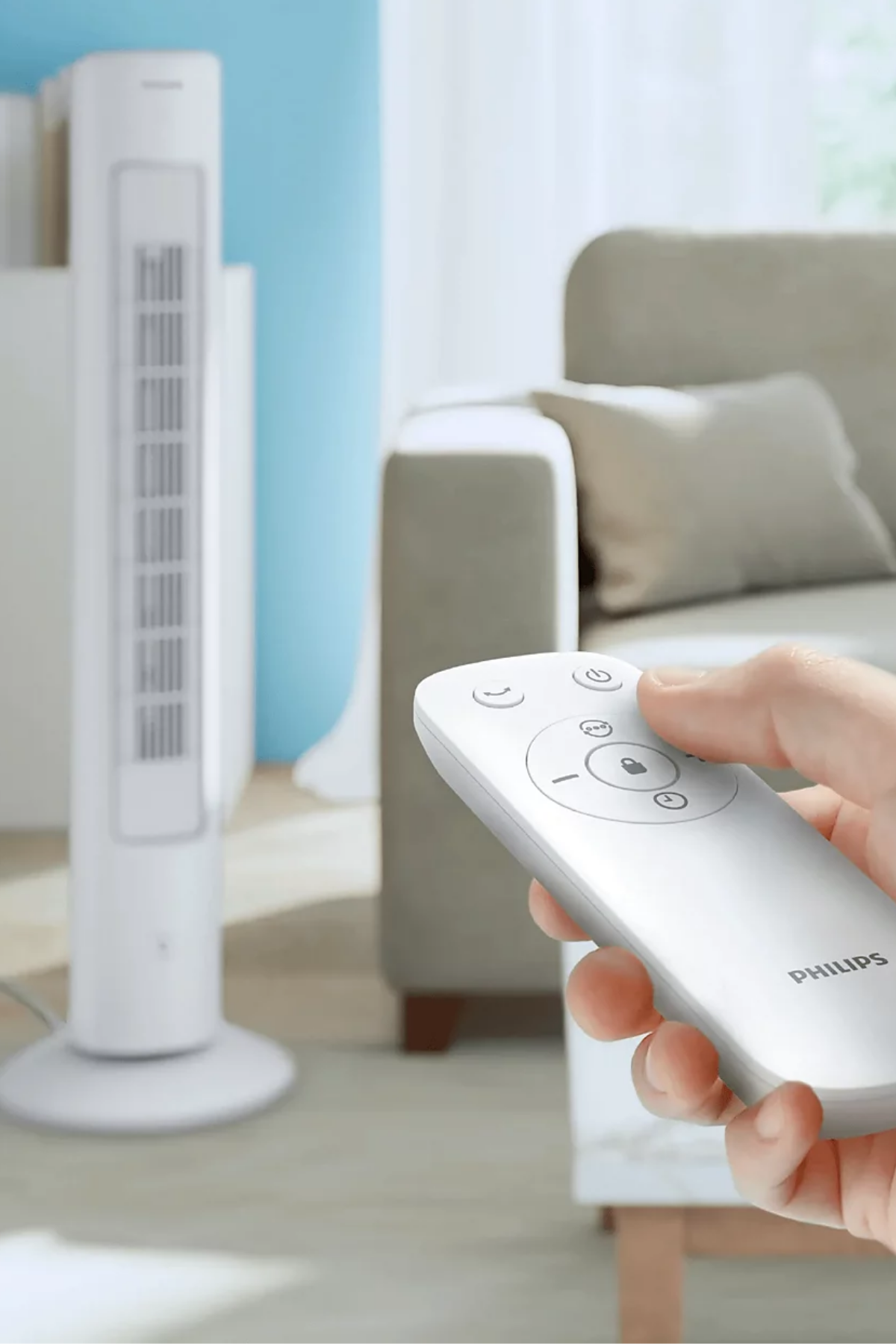 Philips 5000 Serisi CX5535/00 Beyaz Kule Tipi Fanlı Vantilatör