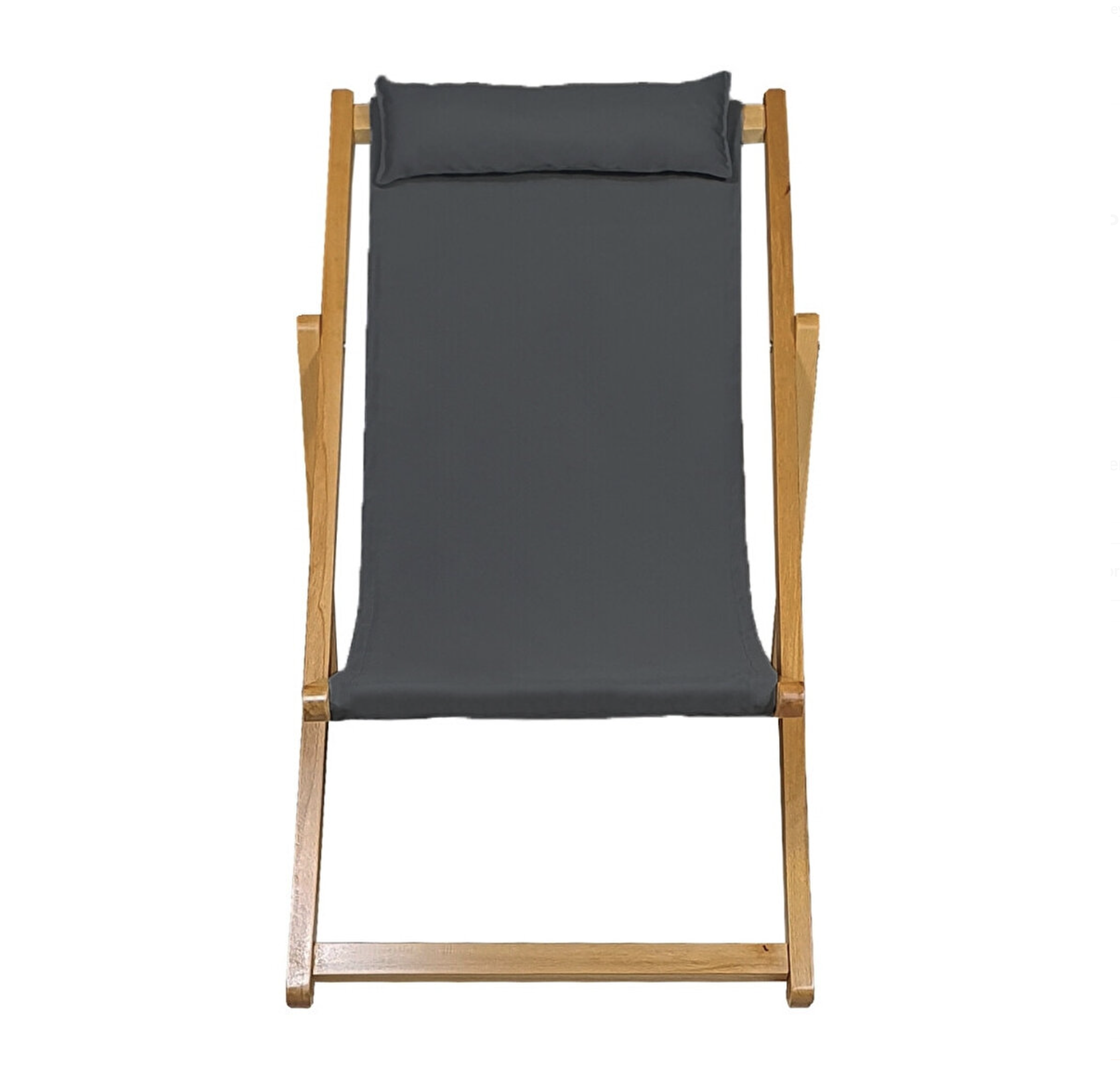 Bysay Ahşap Katlanabilir Taşınır Şezlong Plaj, Bahçe, Teras, Balkon Şezlongu