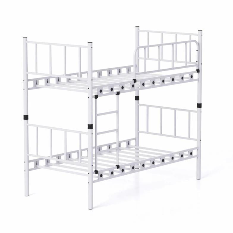 Argimo Zambak Genç Çocuk Yatak Odası Beyaz Metal Ranza 90X200