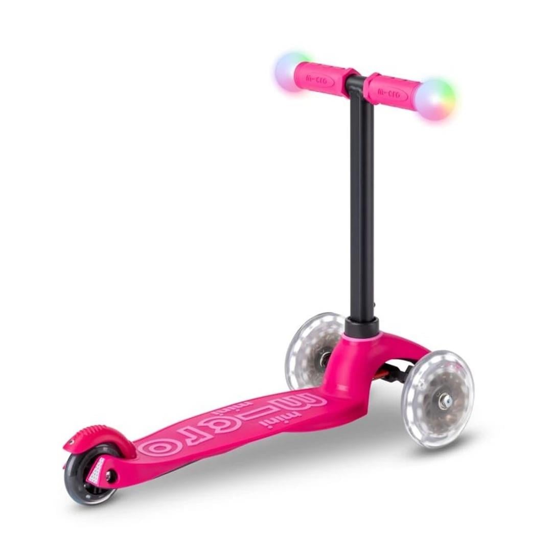 Micro Mini2Grow Deluxe Magic 3 Tekerlekli Scooter LED Pink