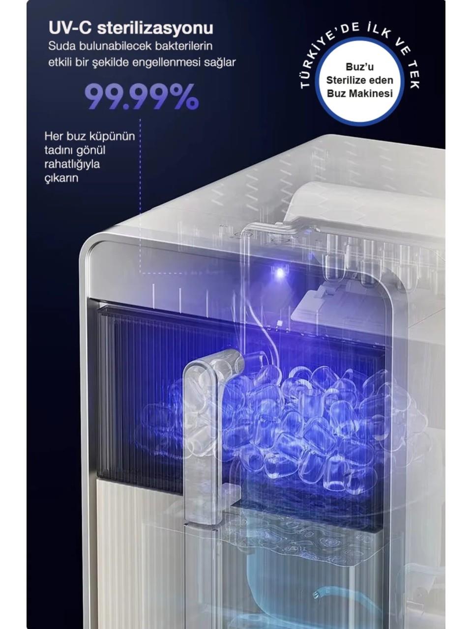 Mars&Hars K02 Çekmece Tipi 12Kg Kapasiteli Buz Makinesi