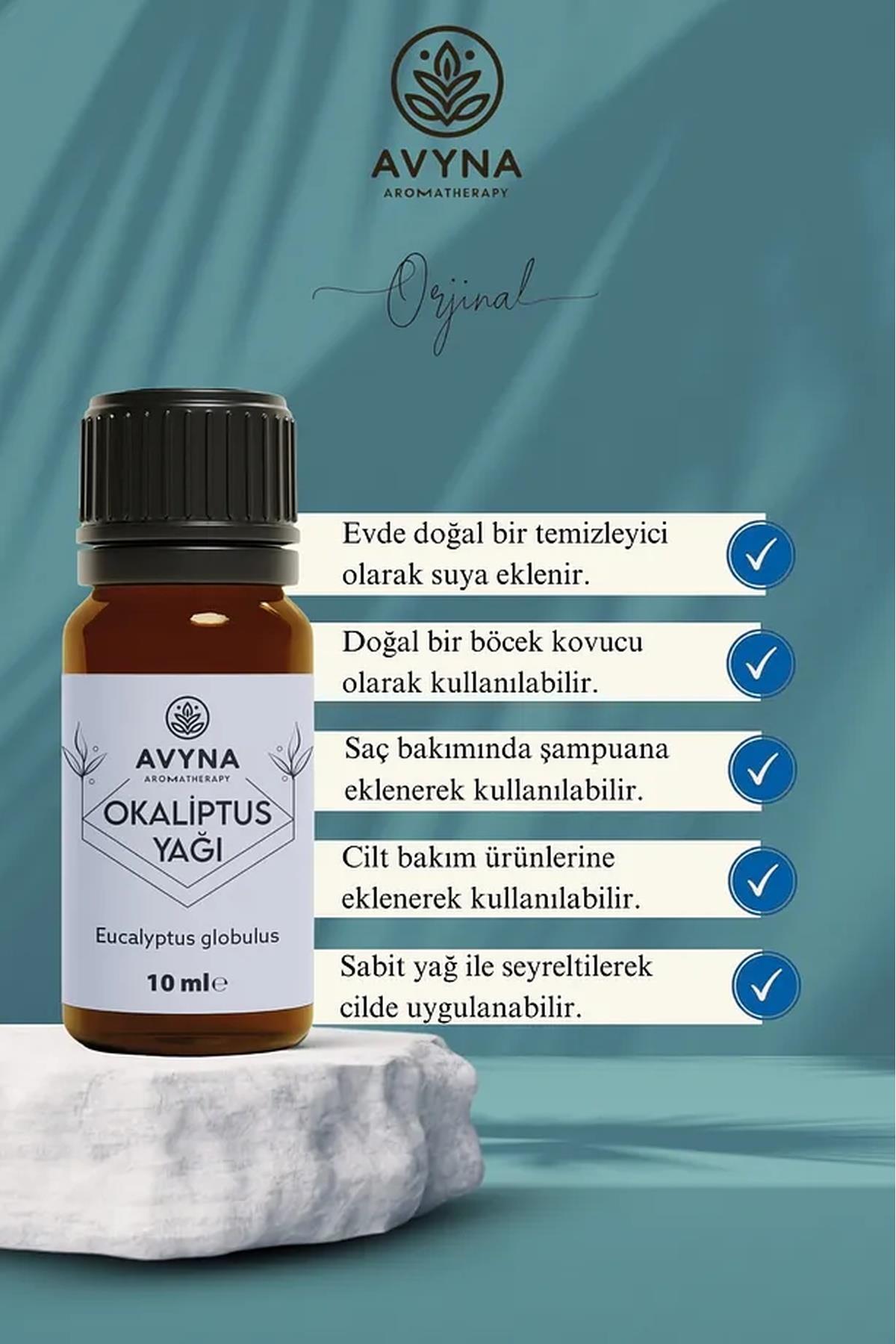 Avyna Okaliptus Uçucu Yağı 10 ml %100 Saf ve Doğal