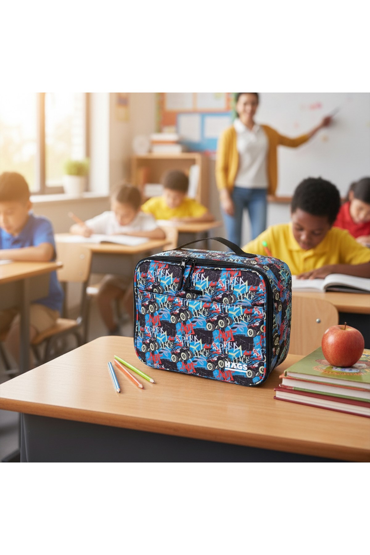 Haegs Çocuk Beslenme Çantası, Öğle Yemeği Kutusu, Öğrenci Öğle Yemeği Kutusu - Monster Truck