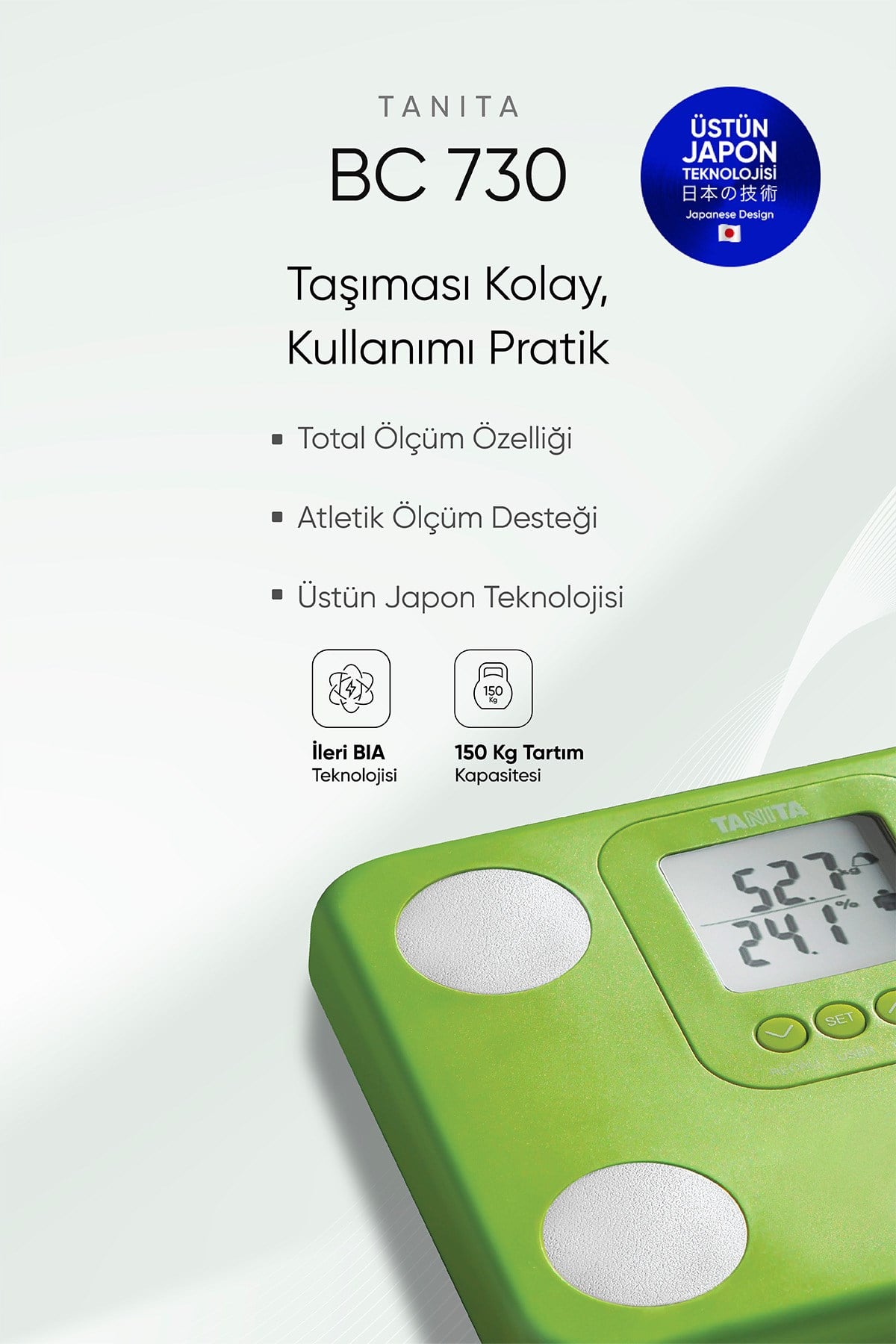Tanita Bc 730 Vücut Analiz Baskülü Yeşil
