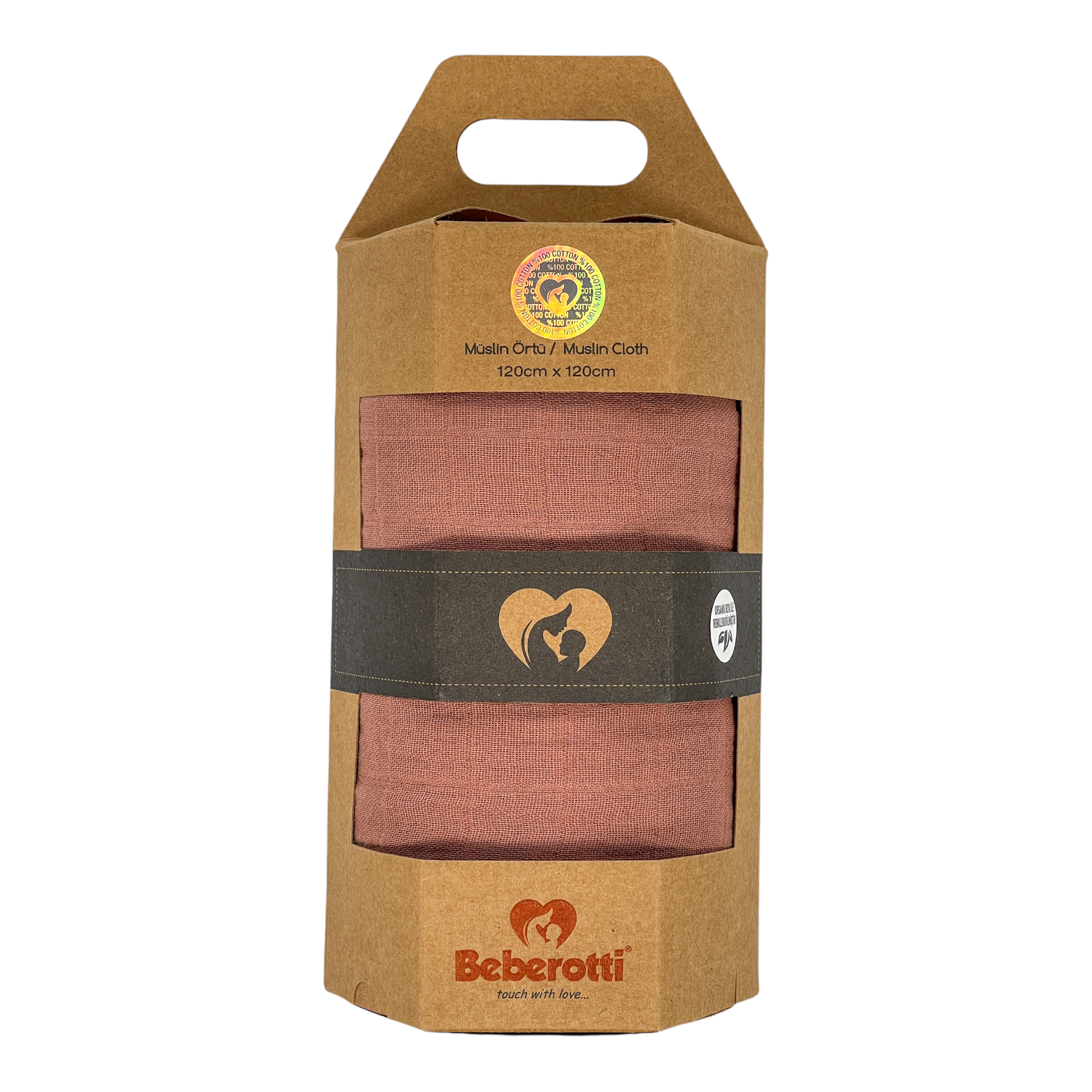 Reyo Beberotti Müslin Tekli Örtü Tarçın 120 cm