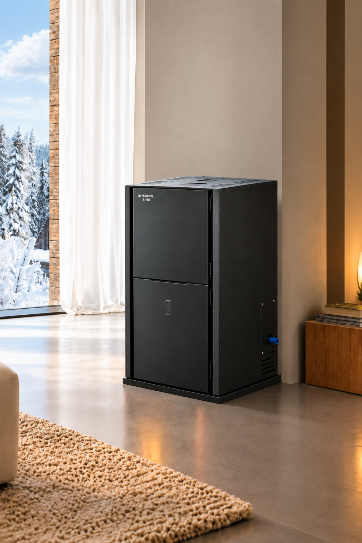 Arıkazan Lexta 18B 18kW Peletli Kalorifer Sobası