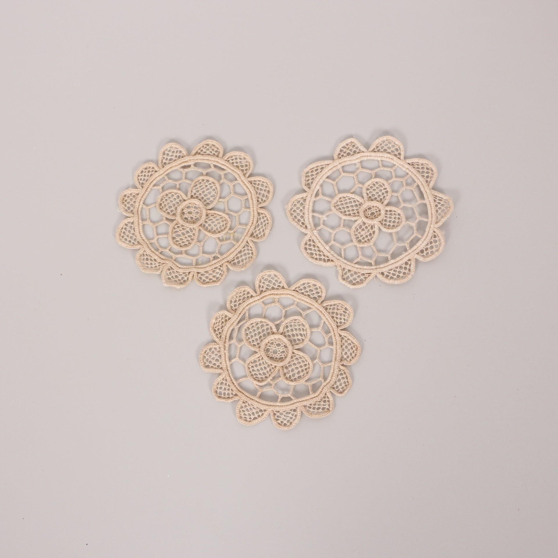 Mylamp Tığ Örgüsü Dantel 6'lı Bardak Altlığı 10cm - TIGALT-100