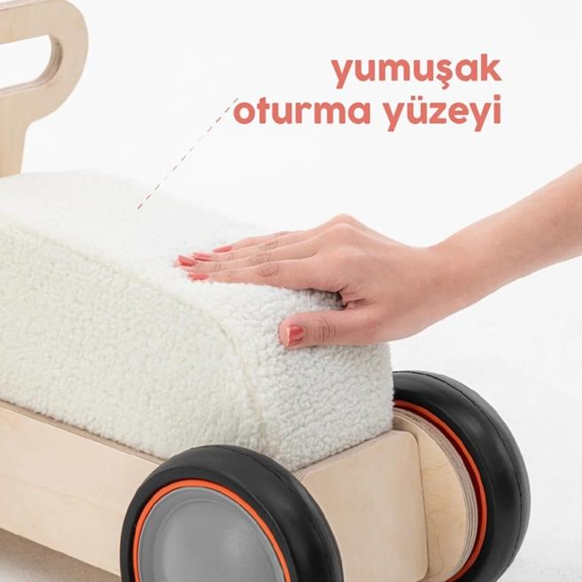 Mamatoyz 03DSC DriveMe Soft İnek Figürlü -Yürüteç ve Oyuncak Deposu